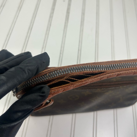 Louis Vuitton Pochette Second 184 Sport Brown Monogram Clutch Bag